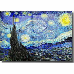 Üveg kép 70x50 cm Vincent van Gogh – Wallity kép