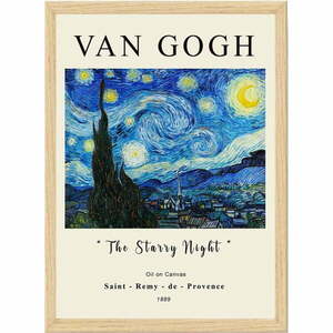 Keretezett poszter 35x45 cm Vincent Van Gogh – Wallity kép