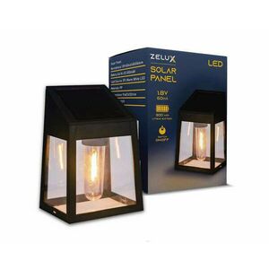 Zelux napelemes lámpa led dekor izzóval kép