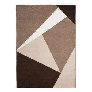 Barcelona E198_FMA72 barna-bézs geometriai mintás szőnyeg 160x230 cm kép