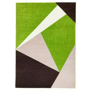 Barcelona E198_FMA52 zöld-bézs geometriai mintás szőnyeg 200x290 cm kép