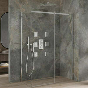 Mexen Omega 160x90 aszimmetrikus szögletes tolóajtós zuhanykabin... kép