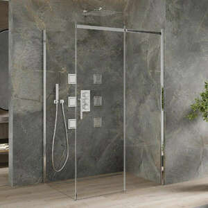 Mexen Omega 100x90 aszimmetrikus szögletes tolóajtós zuhanykabin... kép