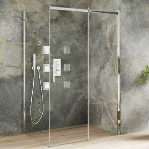 Mexen Omega 120x80 aszimmetrikus szögletes tolóajtós zuhanykabin... kép