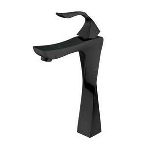 Mexen Estrella magasított fürdőszobai mosdó csaptelep - fekete (7... kép