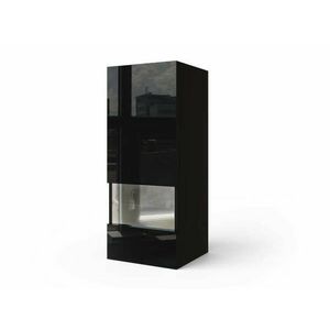 Salas 01 Magasfényű modul Nappali fali bútorszett Fekete kép