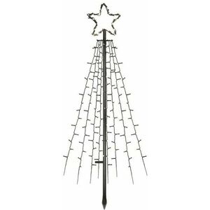 EMOS LED karácsonyfa fém, 180 cm, beltéri és kültéri, hideg fehér, időzítővel kép