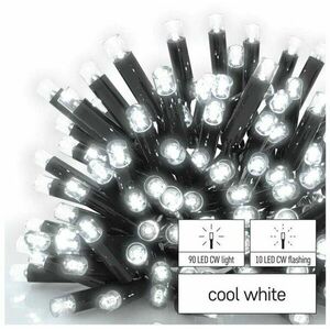 EMOS Profi LED összekötő lánc villogó, 10 m, kül- és beltéri, hideg fehér kép