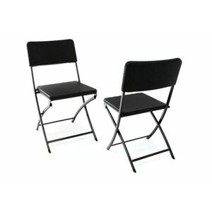 GARTHEN Kerti összecsukható szék 2 db fekete kép