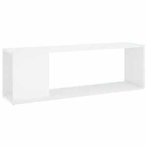 vidaXL magasfényű fehér forgácslap TV-szekrény 100 x 24 x 32 cm kép