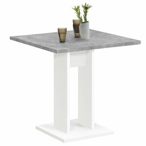 FMD betonszürke és fehér étkezőasztal 70 cm kép