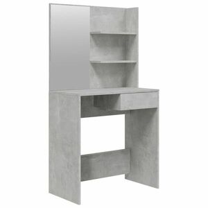 vidaXL betonszürke fésülködőasztal tükörrel 74, 5 x 40 x 141 cm kép