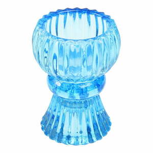 Kék alacsony üveg gyertyatartó - Rex London kép