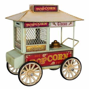 Fém kisméretű dekoráció Popcorn Cart – Antic Line kép