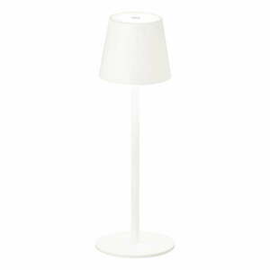 Fehér LED szabályozható-mozgásérzékelős asztali lámpa fém búrával (magasság 38 cm) Tropea – Fischer & Honsel kép