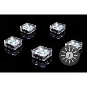 Kerti napelemes világítás NEXOS LED 5 db kocka fehér kép