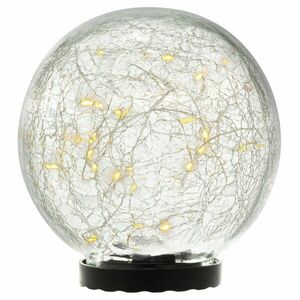 NEXOS Napelemes világító üveggömb meleg fehér 15 cm kép