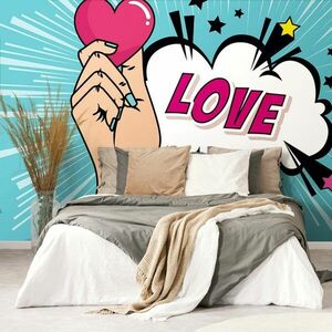 Tapéta pop art designnal - LOVE kép