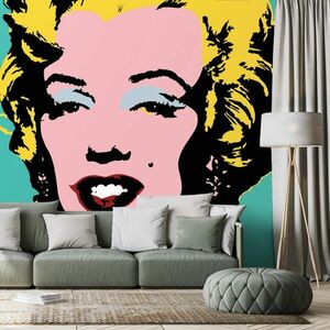 Tapéta ikonikus Marilyn Monroe v pop art dizájnban kép