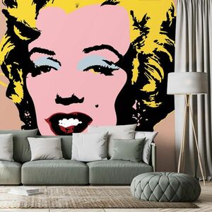 Tapéta pop art Marilyn Monroe barna háttéren kép