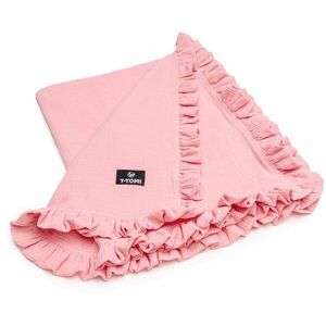 T-tomi muszlin takaró fodorral, Pink kép