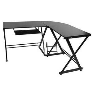L alakú íróasztal, Fekete kép