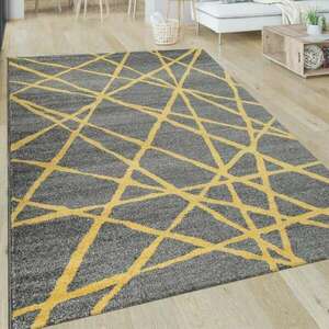 Sárga-szürke vonalak szőnyeg, modell 20739, 60x100cm kép