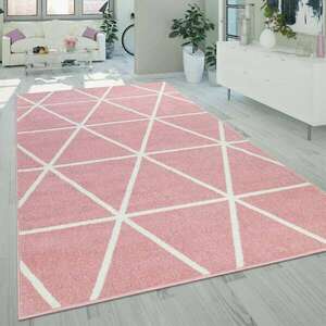 Gyémánt mintájú szőnyeg pink, modell 20661, 60x100cm kép