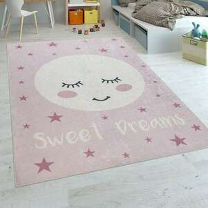 Holdmintás szőnyeg rózsaszín, modell 20396, 140x200cm kép