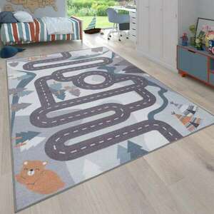 játék szőnyeg gyerekszoba utca motívum krém, modell 20392, 80x150cm kép