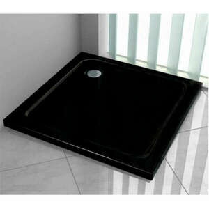 Mexen Slim zuhanytálca 90x90 cm + szifon - fekete (40709090) kép