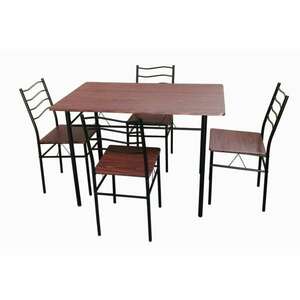Bedora Mang étkező / konyhai szett, asztal 4 székkel, 110x70x75 cm kép