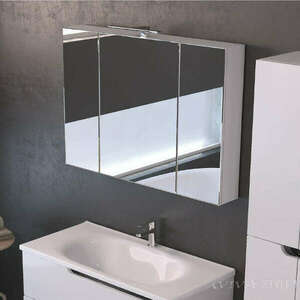 PIRAMIDA AKVA Tükrös fürdőszobai szekrény LED világítással - 75 cm kép