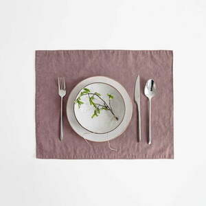 Világoslila len tányéralátét, 35 x 45 cm - Linen Tales kép
