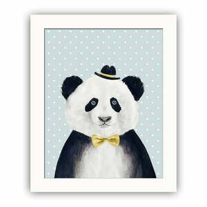 Panda dekoratív kép, 28, 5 x 23, 5 cm kép