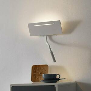Ariel - fehér LED fali lámpa olvasólámpával kép