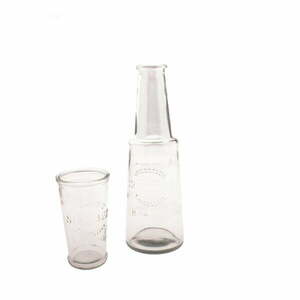 Üveg kancsó pohárral, 800 ml - Dakls kép