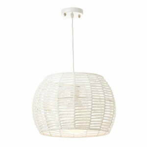 Fehér mennyezeti lámpa bambusz búrával ø 35 cm – Casa Selección kép