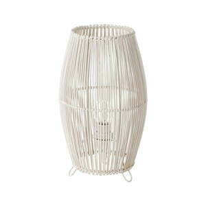 Fehér bambusz asztali lámpa bambusz búrával (magasság 29 cm) – Casa Selección kép