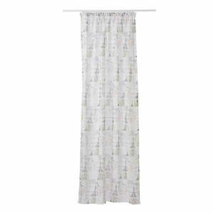 Fehér-szürke átlátszó függöny 140x245 cm Tour – Mendola Fabrics kép