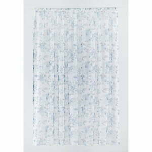 Fehér-kék átlátszó függöny 300x260 cm Elsa – Mendola Fabrics kép