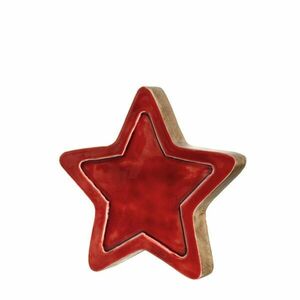 LEONARDO MANGO WOOD csillag 24cm, piros kép