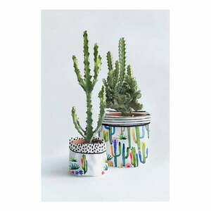 Watercolor Cactus 2 db textil kaspó - Surdic kép