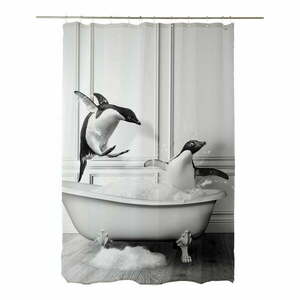 Zuhanyfüggöny 175x180 cm Showe Penguin – Little Nice Things kép