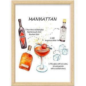 Keretezett poszter 40x55 cm Manhattan – Wallity kép