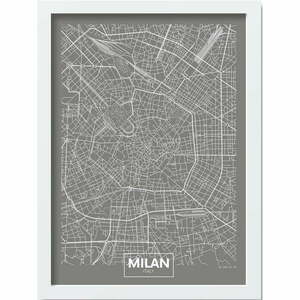 Keretezett poszter 40x55 cm Milan – Wallity kép