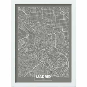 Keretezett poszter 40x55 cm Madrid – Wallity kép