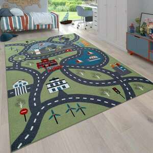 játék szőnyeg utca dizájn színes, modell 20391, 100x200cm kép