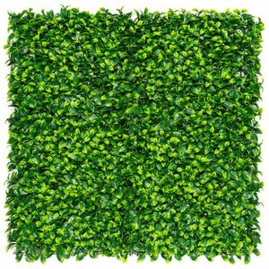 Nortene babér leveles műnövény falpanel modul - Lauro 100x100 cm, ... kép