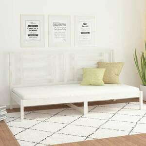 vidaXL fehér tömör fenyőfa kanapéágy 80 x 200 cm kép